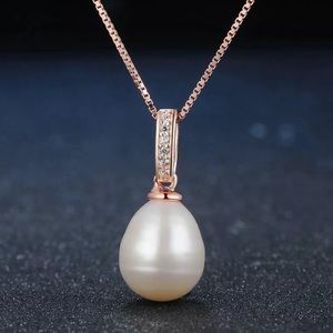 100% Natural freshwater pearl 18k plated necklace